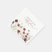 Herfst Wilde Bloemen Baby Shower Servetten (Hoek)