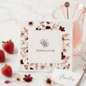 Herfst Wilde Bloemen Bloemige Bruiloft Servet