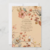 Herfst wilde bloemen kaart (Voorkant)