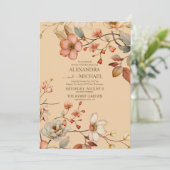 Herfst wilde bloemen kaart (Staand voorkant)