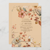 Herfst wilde bloemen kaart (Voorkant / Achterkant)