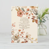 Herfst wilde bloemen kaart (Staand voorkant)