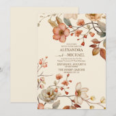 Herfst wilde bloemen kaart (Voorkant / Achterkant)