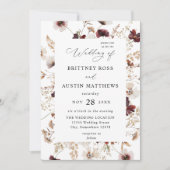 Herfst wilde bloemen kaart (Voorkant)