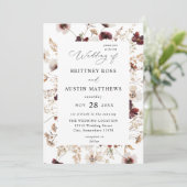 Herfst wilde bloemen kaart (Staand voorkant)