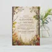 Herfst wilde bloemen kaart (Staand voorkant)