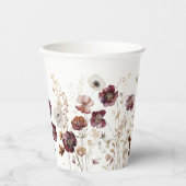 Herfst Wilde Bloemen Papieren Bekers (Voorkant)