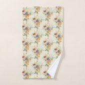 Herfst wilde bloemen patroon bad handdoek (Handdoek)