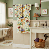 Herfst wilde bloemen patroon bad handdoek