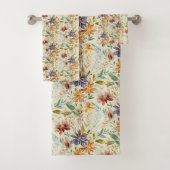 Herfst wilde bloemen patroon bad handdoek (Insitu)