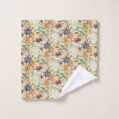 Herfst wilde bloemen patroon bad handdoek (Wasdoekje)