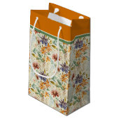 Herfst wilde bloemen patroon klein cadeauzakje (Achterkant Gekanteld)