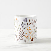 Herfst Wilde Bloemen Patroon Koffiemok (Center)