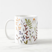 Herfst Wilde Bloemen Patroon Koffiemok (Links)