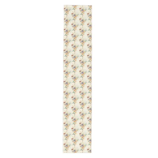 Herfst wilde bloemen patroon medium tafelloper (Voorkant)