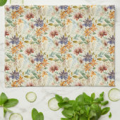 Herfst wilde bloemen patroon theedoek (Gevouwen)