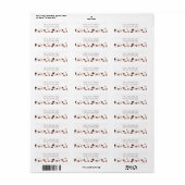Herfst-wilde-bloemen retouradreslabels etiket (Full Sheet)