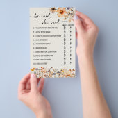 Herfst wilde bloemen zei hij ze douchespel Kaart (Hand)