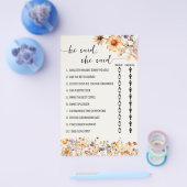 Herfst wilde bloemen zei hij ze douchespel Kaart (Enkel)