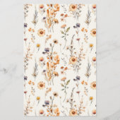 Herfst wilde bloemen zou ze liever douchen spel flyer (Achterkant)