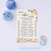 Herfst wilde bloemen zou ze liever douchen spel flyer (Enkel)