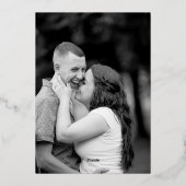 Herfst Wilde Bloemenboog Lijst Bruiloft Foto opsla Folie Uitnodiging (Achterkant)