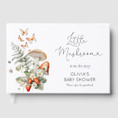 Herfst wilde kleine paddenstoel baby shower gastenboek (Voorkant)