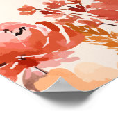 Herfst Wilde Late Night Diapers Baby shower Poster (Hoek)