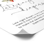 Herfst wilde paddestoel Late nacht luiers spel Pos Poster (Hoek)