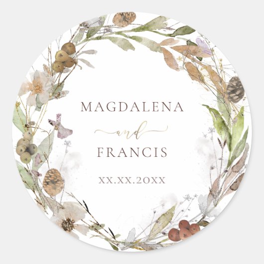 herfst wilde stickers (Voorkant)