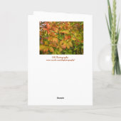 Herfst wilde wijnstok bladeren Happy Thanksgiving Feestdagen Kaart (Achterkant)