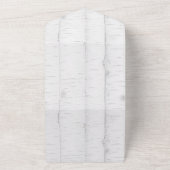 Herfst WildeBloemen Witte Berkenboom Huwelijk All In One Uitnodiging (Buitenkant)