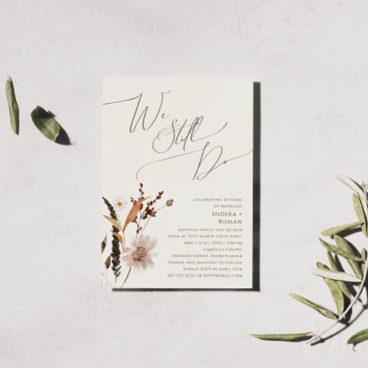 Herfst Wildflower Beige We doen nog steeds aan ver Kaart