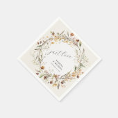 Herfst Wildflower Bloemkrans Herfst BOHO bruiloft Servet (Hoek)