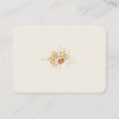 Herfst Wildflower Boeken voor Baby shower Insert Informatiekaartje (Achterkant)