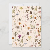 Herfst Wildflower Boho Tuin Bloemen Bruidsbrunch Kaart (Achterkant)