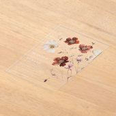 Herfst Wildflower bruiloft Acryl Uitnodigingen (Laagn)