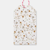 Herfst Wildflower Elegant Vrijgezellenfeest Cadeaulabel (Achterkant)