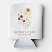 Herfst Wildflower Elegante Boho bruiloft Blikjeskoeler (Voorkant)