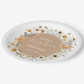 Herfst Wildflower Fairy Prinses Verjaardagsthee Pa Papieren Bordje (Gekanteld)