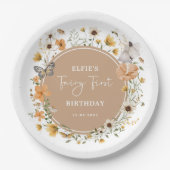 Herfst Wildflower Fairy Prinses Verjaardagsthee Pa Papieren Bordje (Voorkant)
