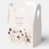 Herfst Wildflower Field Beige Wedding Bedankdoosjes (Geopend)