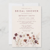 Herfst Wildflower Field Vrijgezellenfeest Kaart (Voorkant)