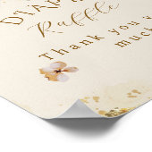 Herfst Wildflower Floral Baby Meisje Douche Luier Poster (Hoek)