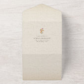 Herfst Wildflower Garden Botanische bruiloft All In One Uitnodiging (Buitenkant)