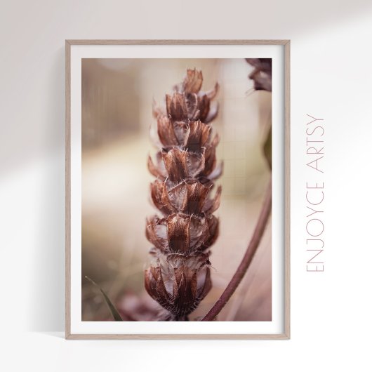 herfst Wildflower Gezellige Vrouwelijke Boerderij Poster