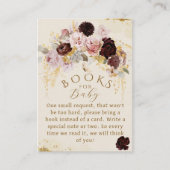 Herfst Wildflower Goud Bloemen Baby Meisje Douche Informatiekaartje (Voorkant)