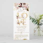 Herfst Wildflower Goud Bloemen Vrijgezellenfeest Kaart (Staand voorkant)