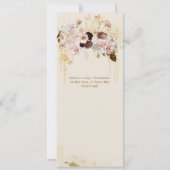 Herfst Wildflower Goud Bloemen Vrijgezellenfeest Kaart (Achterkant)