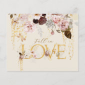 Herfst Wildflower Goud Bloemen Vrijgezellenfeest R (Achterkant)